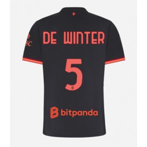 AC Milan Koni De Winter #5 Tredjetrøje Dame 2026-27 Kortærmet